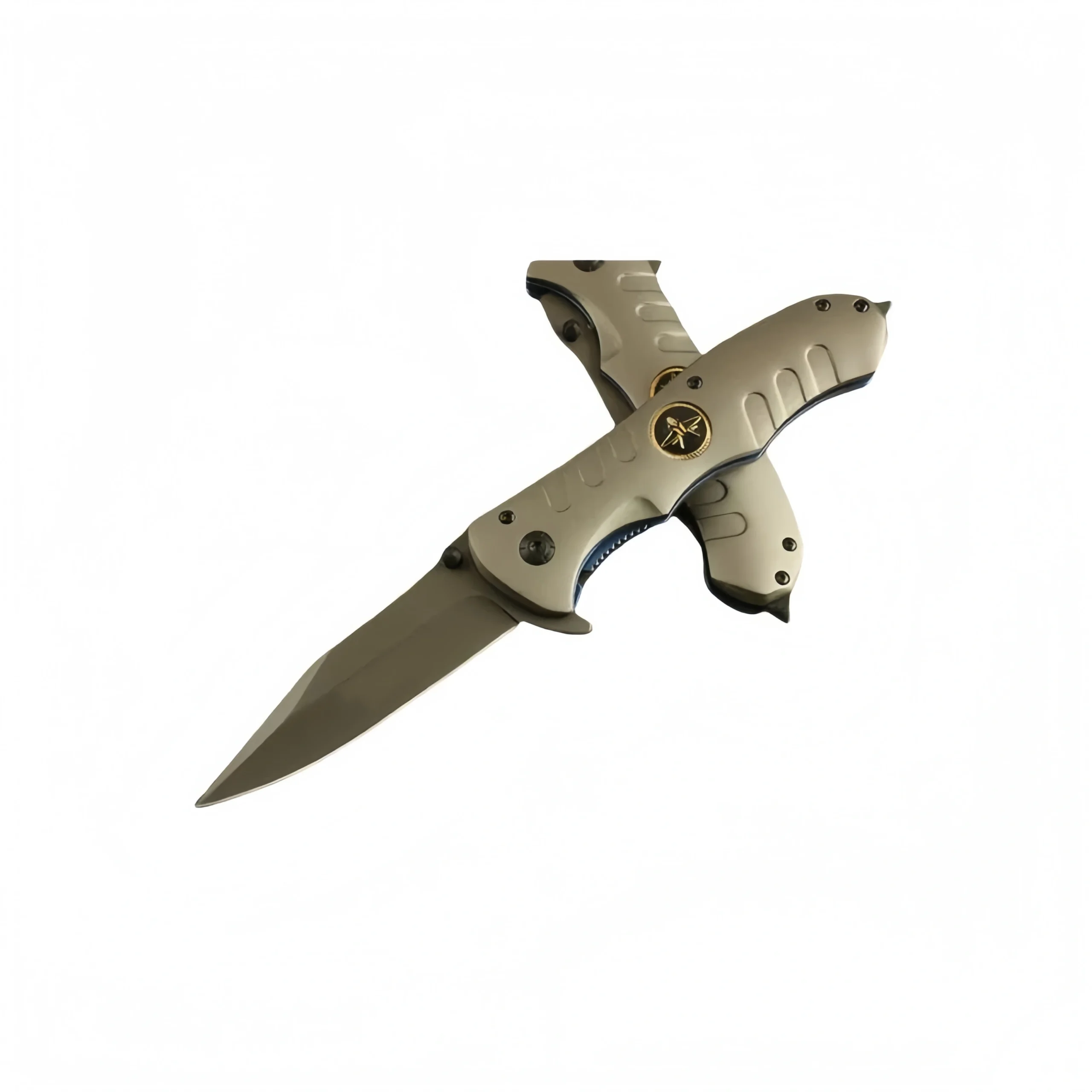 F39-scaled-1.webp Kampftaschenmesser C Taktisches Klappmesser mit 58HRC-Klinge und Pilotenemblem-Griff – Bild 1