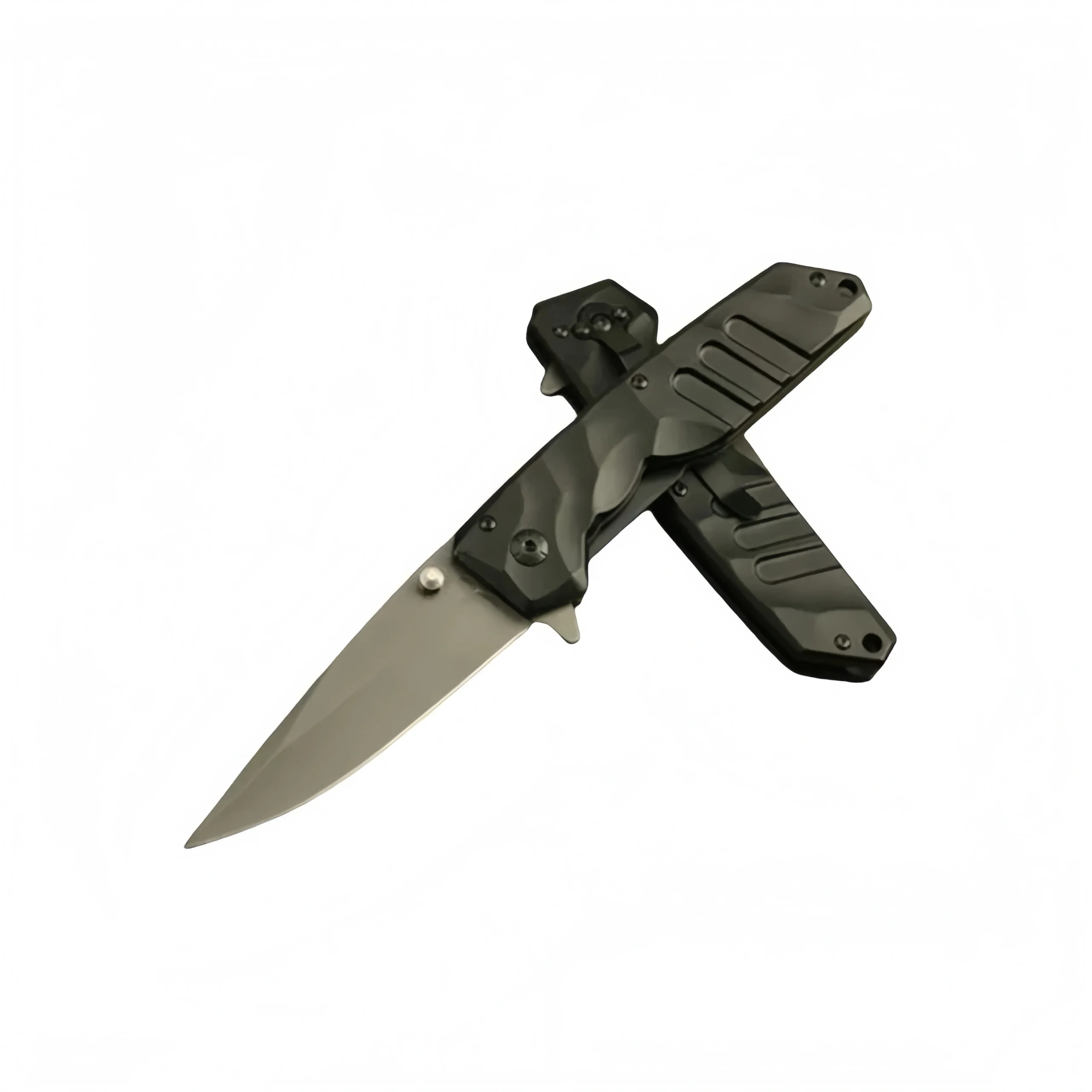 F42-scaled-1.webp Taktisches Taschenmesser C Klappmesser im Bker-Stil mit schwarz beschichteter Klinge und schnell zu ffnendem Design – Bild 1