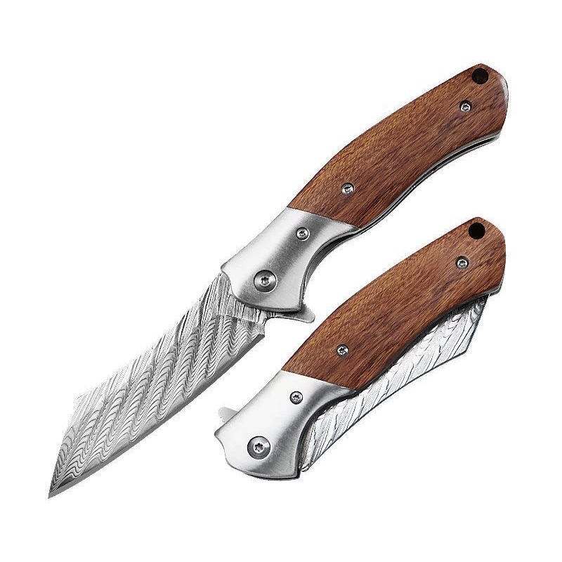 1033973763479-main-1.png Outdoor EDC Klappmesser - G10 VG10 Damascus – Bild 1