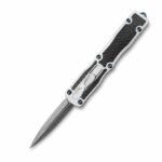 Microtech Dirac OTF-Messer mit Damast-Kohlefasergriff